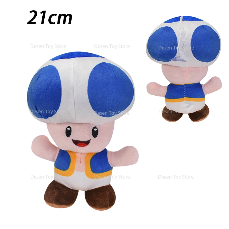 New Mario Bros Plush Toys Blue Toad Green Toad Red Toad Stuffed Toys Anime  Doll Plushie Baby Birthday Christmas Gifts - AliExpress