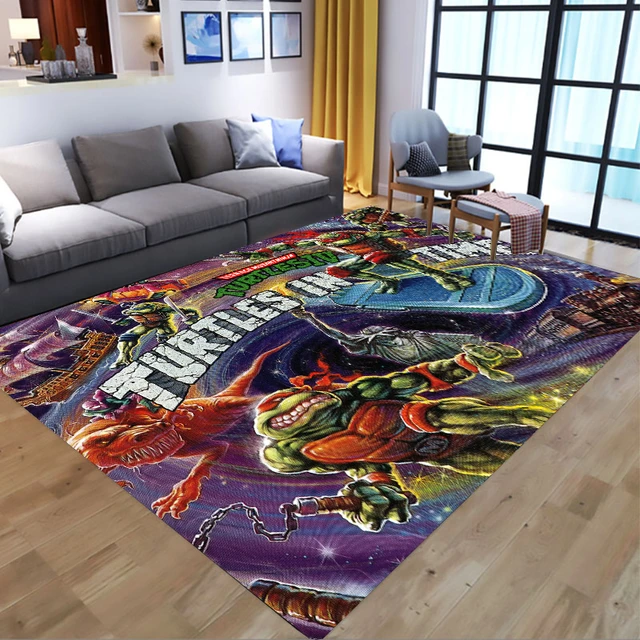 Teenager Mutant Ninja Schildkröten Teppich rutsch feste Bad Teppich Mutant  Chaos Rechteck Flanell Bade matte Küche Wohnzimmer Tür Teppich - AliExpress