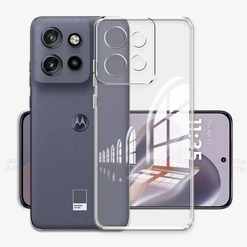 Ultra Thin Soft Clear TPU Camera Protective Phone Case - Transparent Cover