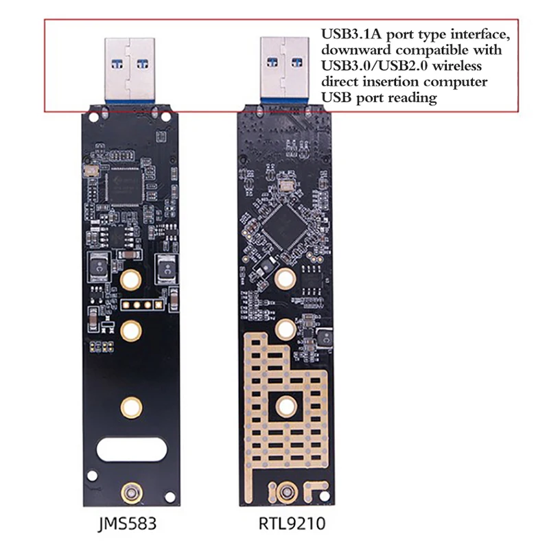 VERAWE Adaptateur NVME vers USB 3.1 Type-C Adaptateur SSD M2 BoîTier NVMe  BoîTier M.2 vers USB 3.1 pour NVME M Key 2230/2242/2260/2280 SSD :  : Informatique