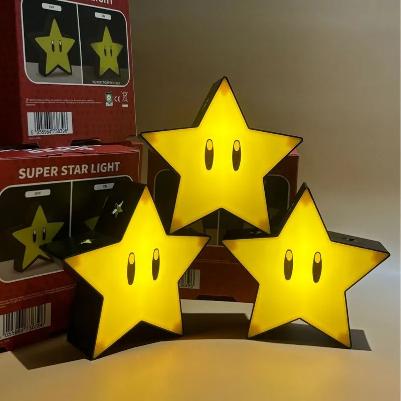 Super Star LED Cartoon Figure Night Light with USB Charging and Sound - Perfect Gift for Kids and Wholesale Orders
