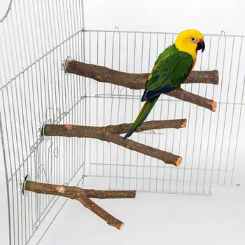 Natural Wood Pet Perch & Chew Toy 1