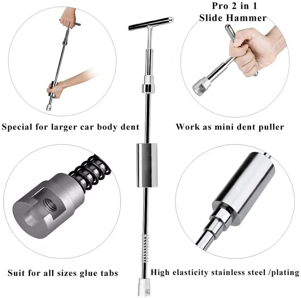 Adjustable Auto Dent Repair Kit Car Dent Repair Tools Set Paintless Body Removal Puller for Cars