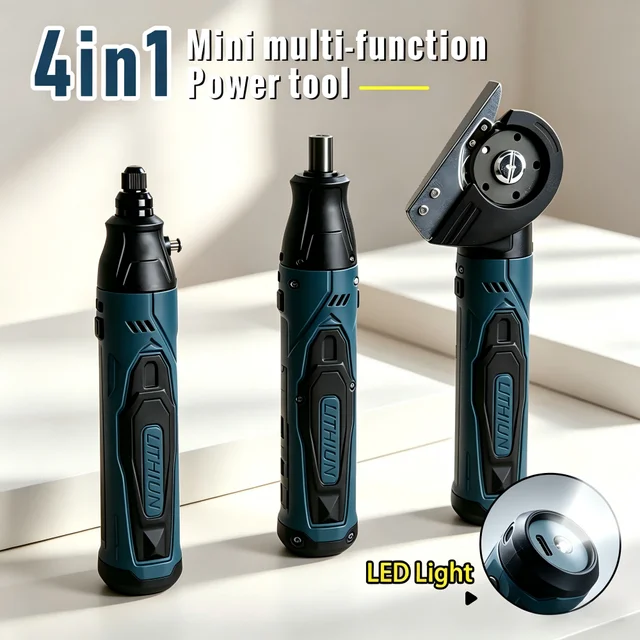 Mini tournevis électrique multifonction 4-en-1 rechargeable avec réglage, perceuse, outils de démontage et de réparation de couple 1
