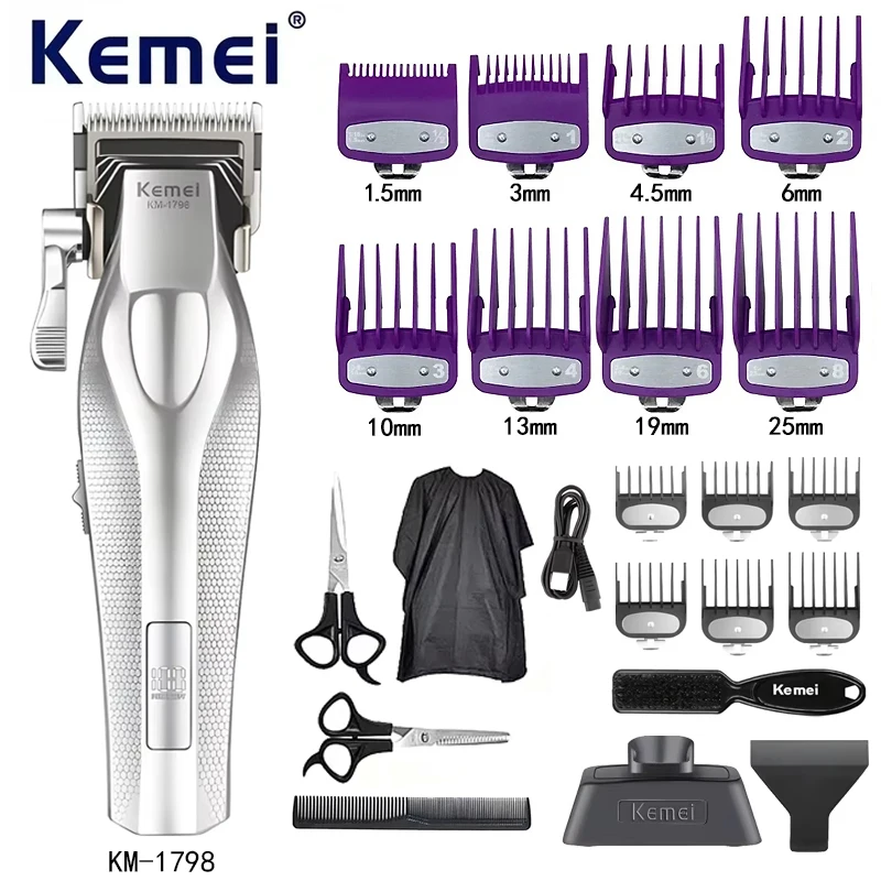 Professionelle Haarschneidemaschine Elektrischer Haarschneider 9000 U/min Trimmer Einstellbare Haarschneidemaschine KM-1798 KM-3023-702
