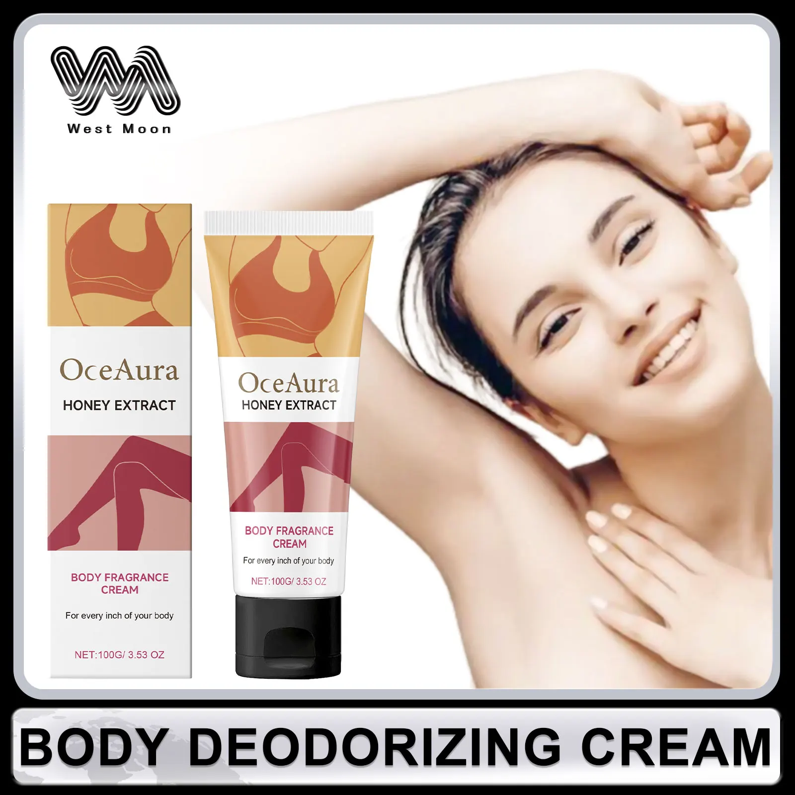 Deodorant Cream for Summer Underarm Odor Remover Anti Sweating Keep Drying Lasting Aroma Armpit Even Skin Tone Refresh Body Care