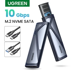 UGREEN M.2 NVMe SSD Enclosure Dual Protocol NVMe SATA to USB 3.1 Gen2 10 Gbps NVMe PCI-E M.2 SSD Case Support UASP For Hard Disk