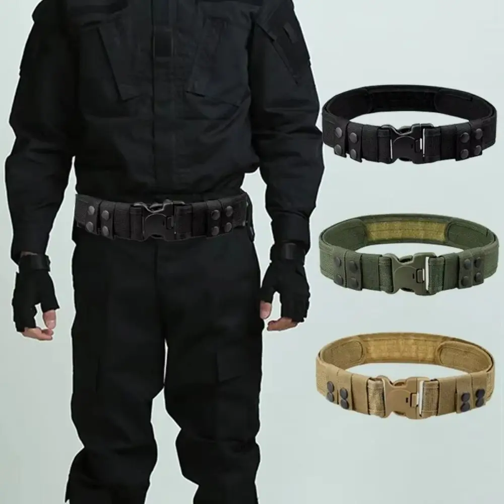 Fishing Tool Quick Release Men Belt Adjustable Plastic Buckle Canvas Waistband Unisex Durale Marine Corps Duty Belt Outdoor