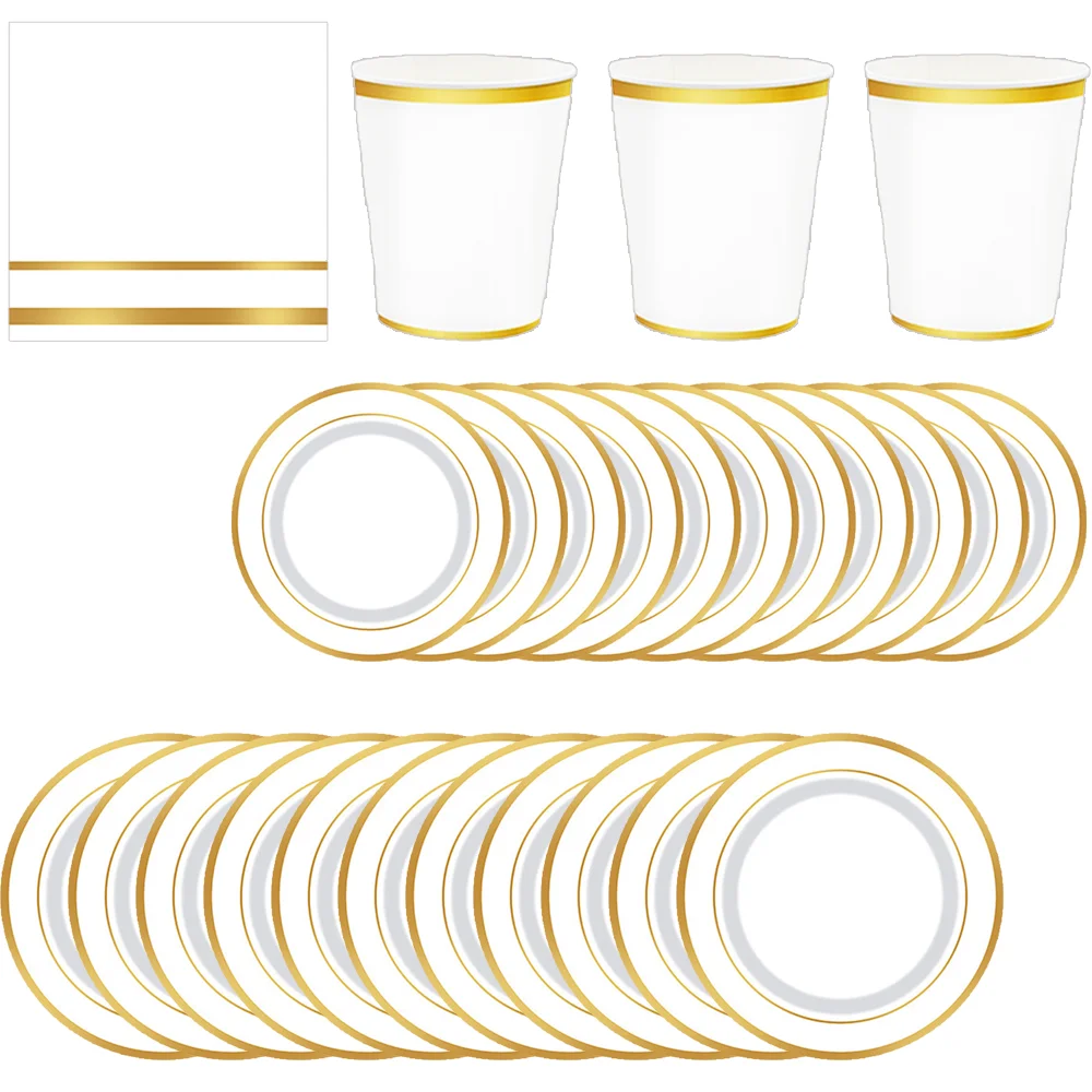 Gold Stamping Theme Birthday Super Girls Decorations Party Disposable Tableware Paper Napkins Cups Plates Tablecloths Straw