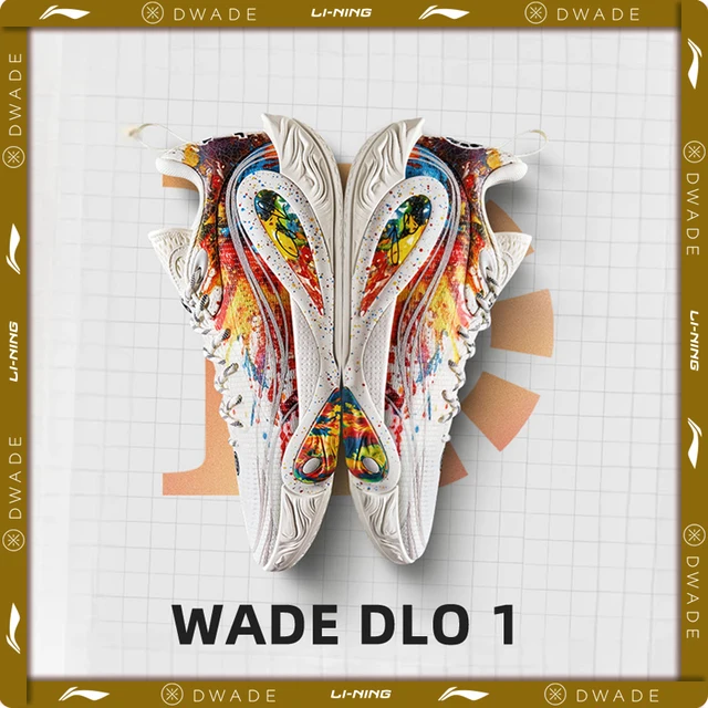 Li-Ning WADE DLO 1 Chaussures de basket-ball pour hommes BOOM Légères Absorption des chocs LiNing Chaussures de sport à soutien stable ABPV009 1
