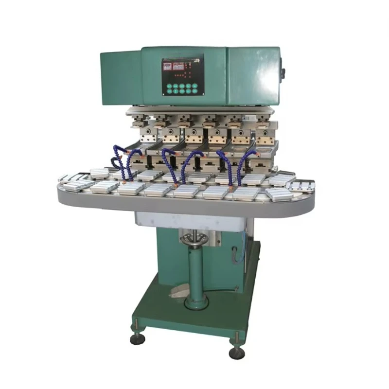 Mehrfarbiges Golfspielzeug 6-Farben-Halbautomatischer Drucker Neuer Förderbanddrucker