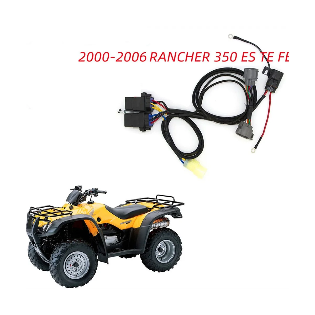 

Angle Sensor Shift Motor Kit Computer Bypass Wiring Harness Kit for Honda Rancher 350 ES 2000-2006