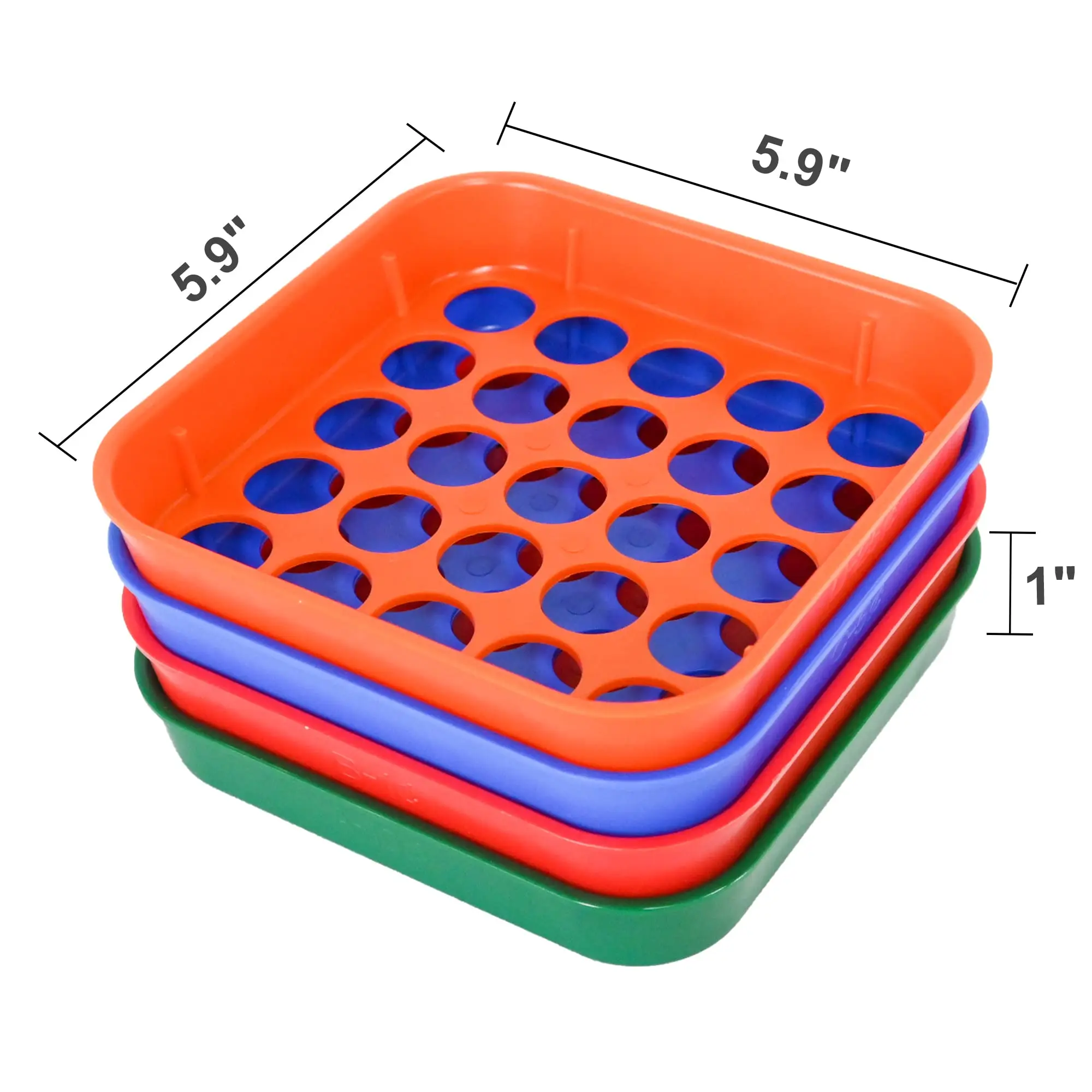 Bandeja clasificadora de monedas, bandeja clasificadora de monedas codificada por 4 colores, empaquetada con 56 envolturas de rollo de monedas planas surtidas para monedas de EE. UU.