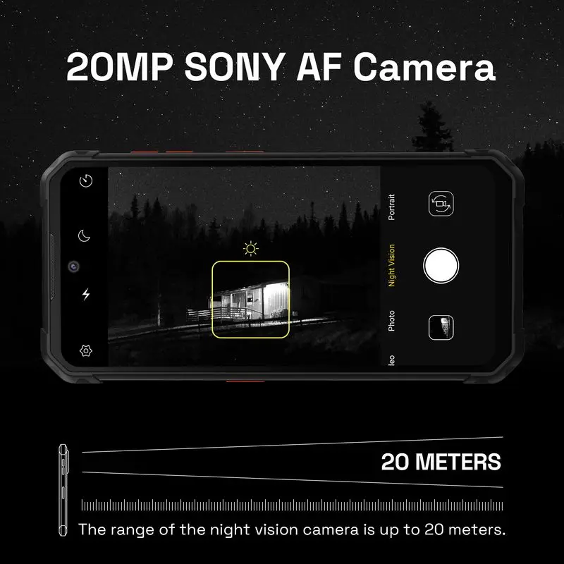 IIIF150 Air1 Pro 6+128GB 48MP 6.5&Quot FHD+ Display Rugged Phone IP68/IP69K  Infrared Night Vision NFC Android 12 Celular