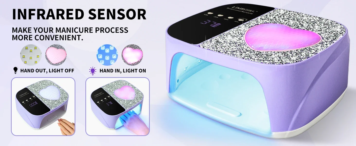Wireless UV LED Nail Lamp Dryer With 36LEDS Rechargable UV Lamp For Nails UV Gel