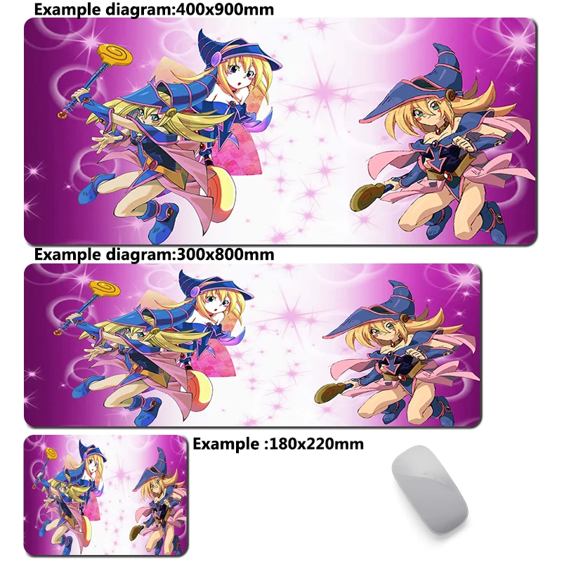 thumbnail image 1 of Alfombrilla de ratón Yu Gi Oh Dark Magician Girl, alfombrilla de ratón grande para Gamer, alfombrilla antideslizante, alfombra de oficina, accesorios de ordenador, alfombrillas, 1 of 5