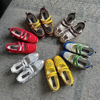 2025 New Retro Mary Jane Sneakers Women's Inside Heightening Single Shoes 1