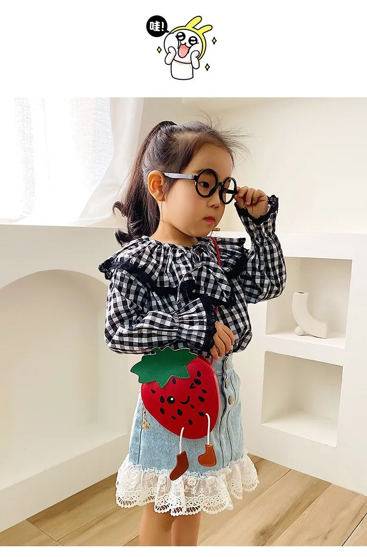Schöne Kinder PU Leder Rot Umhängetasche Niedliche Mädchen Cartoon Umhängetaschen Prinzessin Zubehör Mini Geldbörse Handtaschen – Detail 2