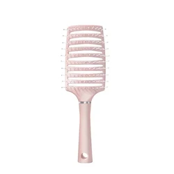Fluffy Massage Hairbrush with Air Cushion and Hollowed - Out Design (Pink)