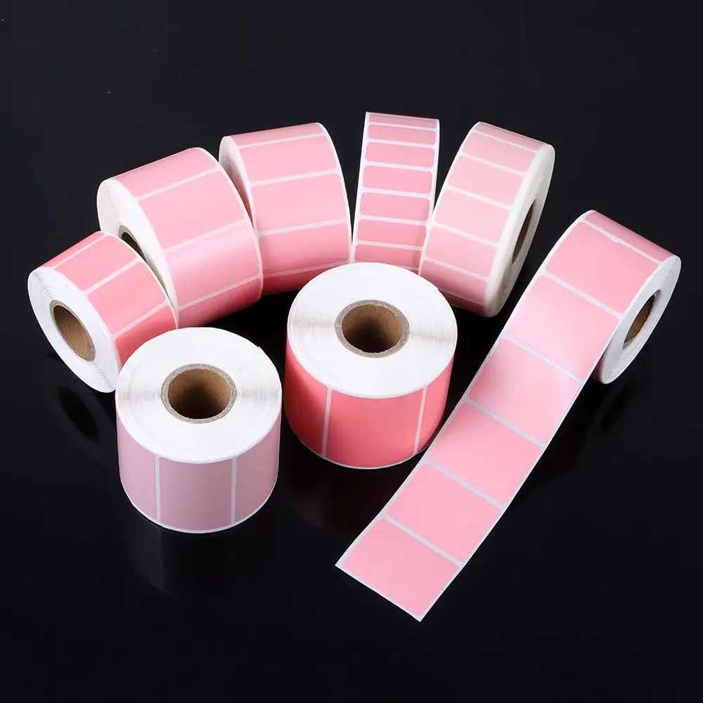 Waterproof Adhesive Thermal Label Sticker Paper Supermarket Price Blank Label Direct Print Sticker Paper Logo Design QR Code Tag