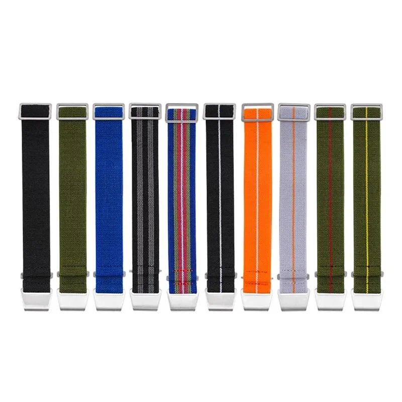 Elastic Nylon Watch Strap Replacement - Universal Waterproof Sport Bracelet Accessories with Tool