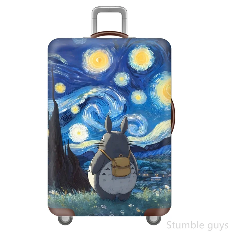 Premium Elastic Suitcase Protector Anti-Scratch Dustproof Protective Luggage Cover Sturdy Fits 18-32 Inch Luggage
