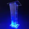 Podium With Light, Clear Acrylic Pulpit For Churches, Church Pulpit Podium Lectern Clear Acrylic Podium Stand Reception Stand 1