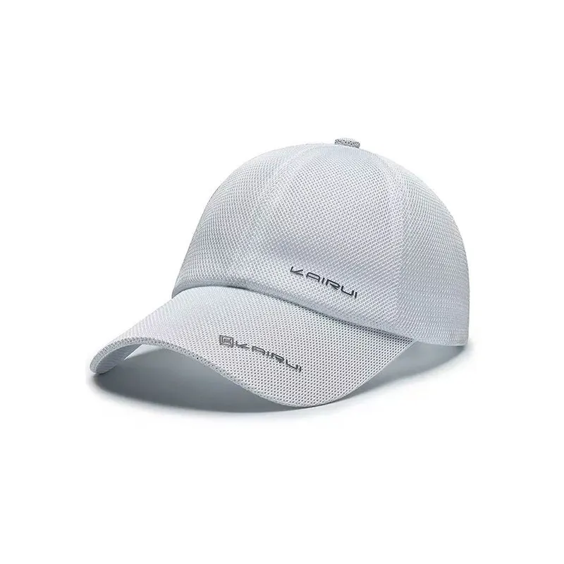 Modische und vielseitige Baseballkappe im koreanischen Stil mit Buchstaben und atmungsaktivem Mesh