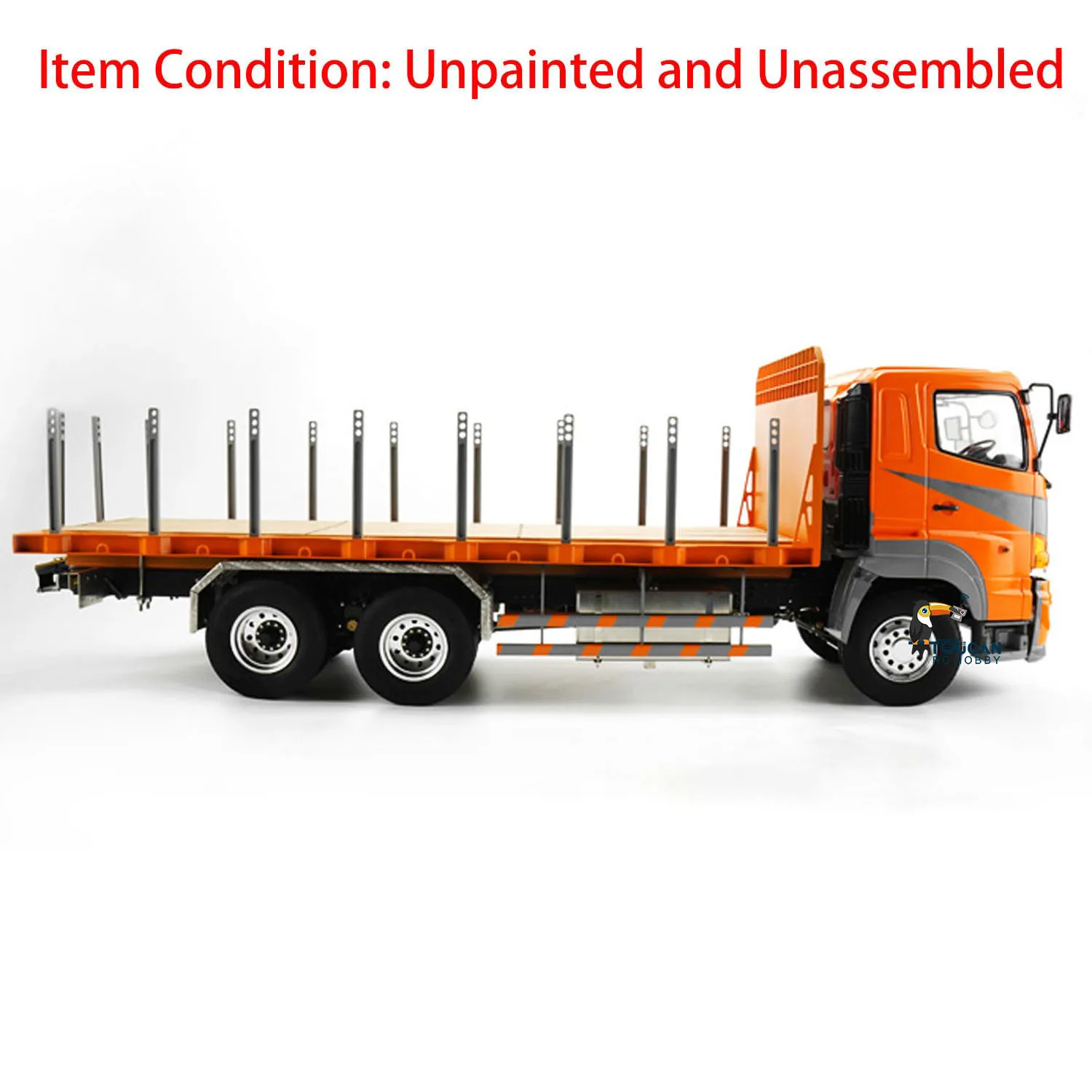 LESU 700 1/14 6*4 Flatbed Lorry Trailer Tractor Truck Metal Chassis for Tamiyaya RC Car Toys Remote Control Model TH02556 4