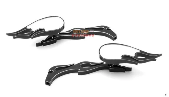 Buygbr Specchietti Moto Fuoco Per Yamaha Harley Royal Star,Stratoliner,Roadliner,Road Star,V Star, Warrior, V -Max ,Virago