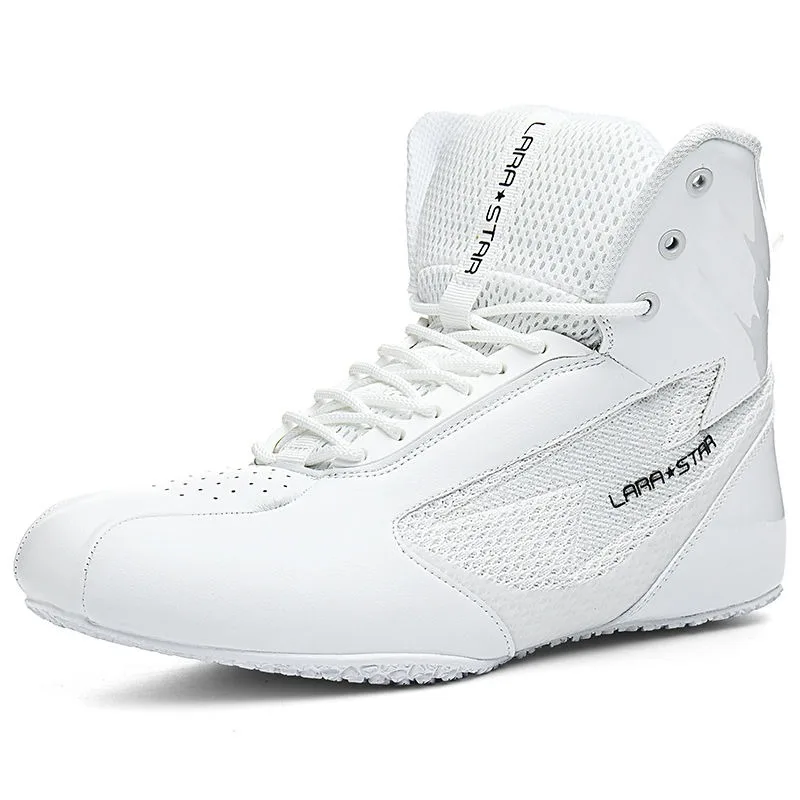 Men's Women's Indoor Fitness Training Wrestling Shoes Multi-color Wear-resistant Sports Shoes Non-slip Lightweight Boxing Shoe