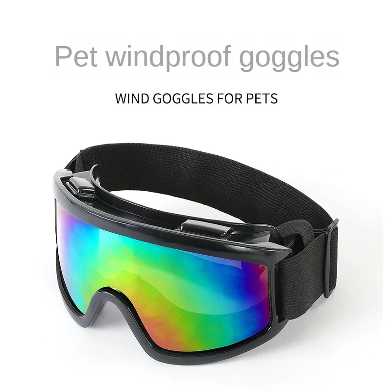 

Dog Sunglasses Goggles Nylon webbing, UV Protection Wind Dust Fog Pet Glasses Eye Wear with Adjustable Strap for Medium or Large
