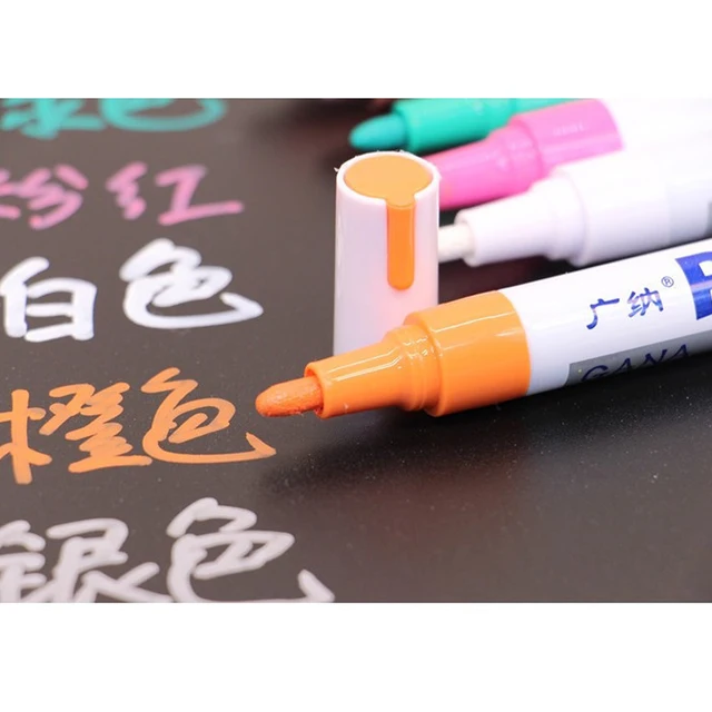 1 Piece Car Paint Pen Waterproof Car Wheel Tire Oily Painting Mark Pen Auto Rubber Tyre Tread CD Metal Permanent Paint Marker Orange
