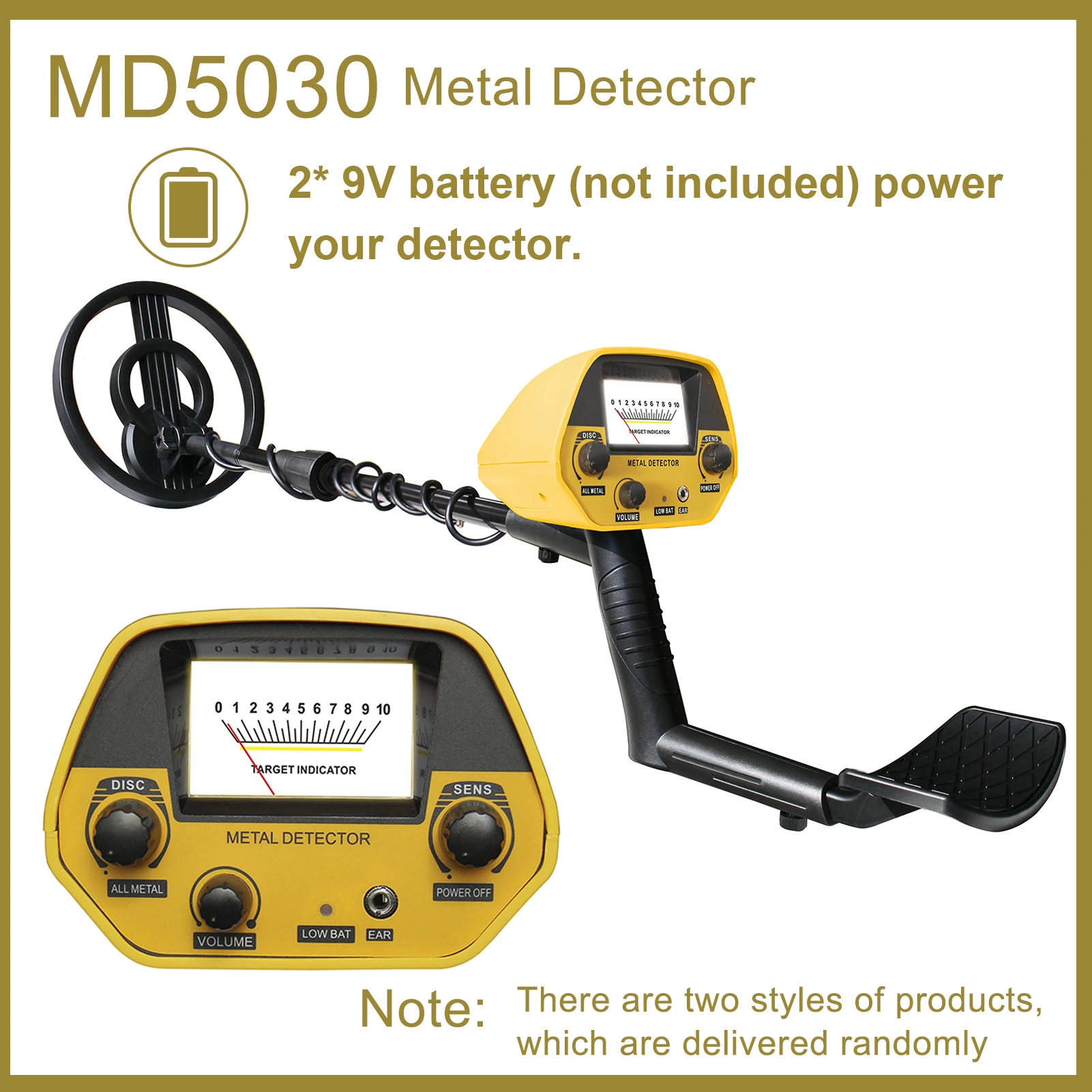 Professional Metal Detector Md4030 Gtx5030 Pinpointer Gold Finder