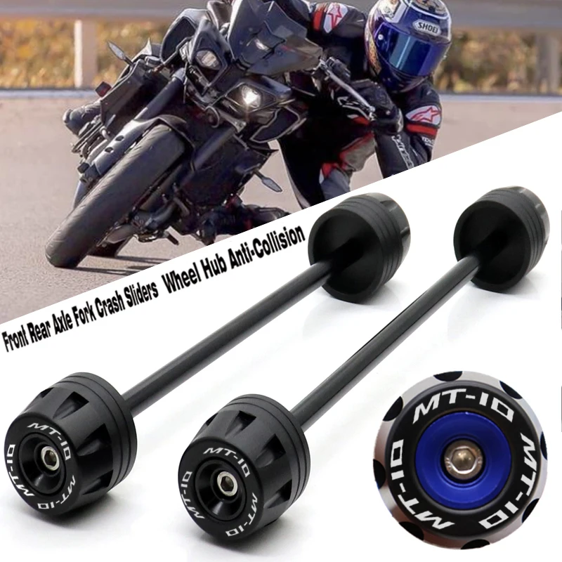 

Front Rear Axle Fork Crash Sliders For YAMAHA MT-10 MT10 FZ10 FZ-10 2015-2020 16 17 18 19 Motorcycle Accessories Wheel Protector