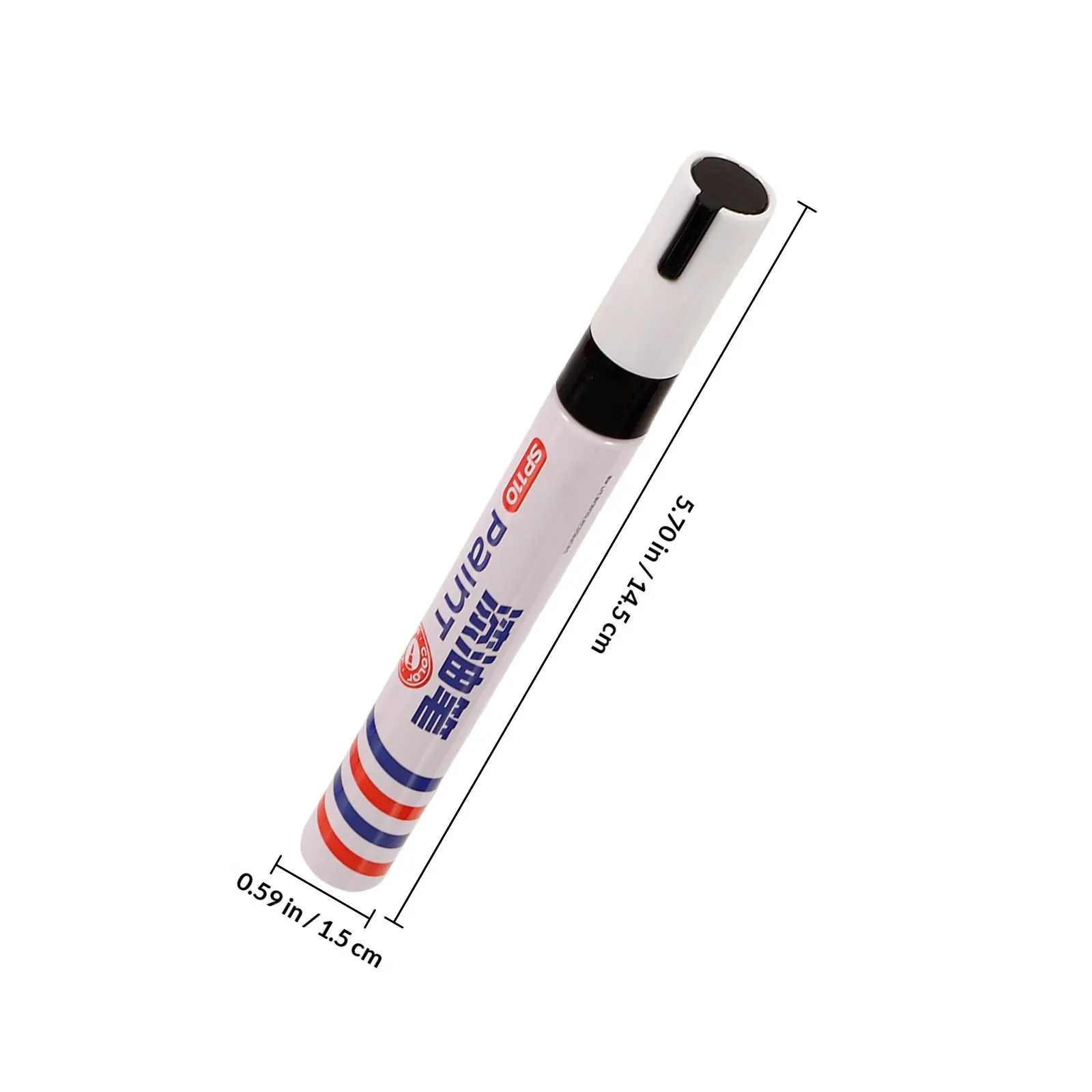 2Pcs 기념물 쓰기 태블릿 비문 터치업 수리 키트 금속 목재 석재 플라스틱 유리용 강력한 커버리지 빠른 건조 마커