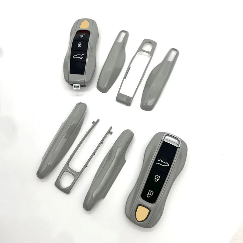 

Матовый серый цвет для Porsche Key чехол для Panamera Macan Cayenne Cayman Boxster 911 9ya, умная защитная оболочка, чехол для дистанционного ключа
