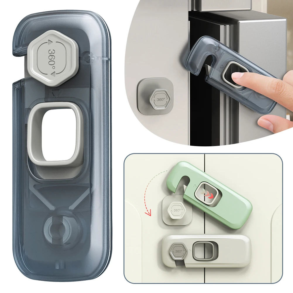 5 pièces maison réfrigérateur serrure auto-adhésive réfrigérateur congélateur porte loquet serrure enfant en bas âge enfants enfant armoire serrure de sécurité bébé serrure de sécurité