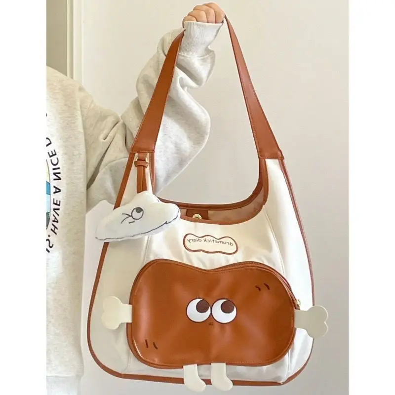 Japanese Kawaii Retro Cute Toast Bag Women Bag Tote Bag Handbag Student