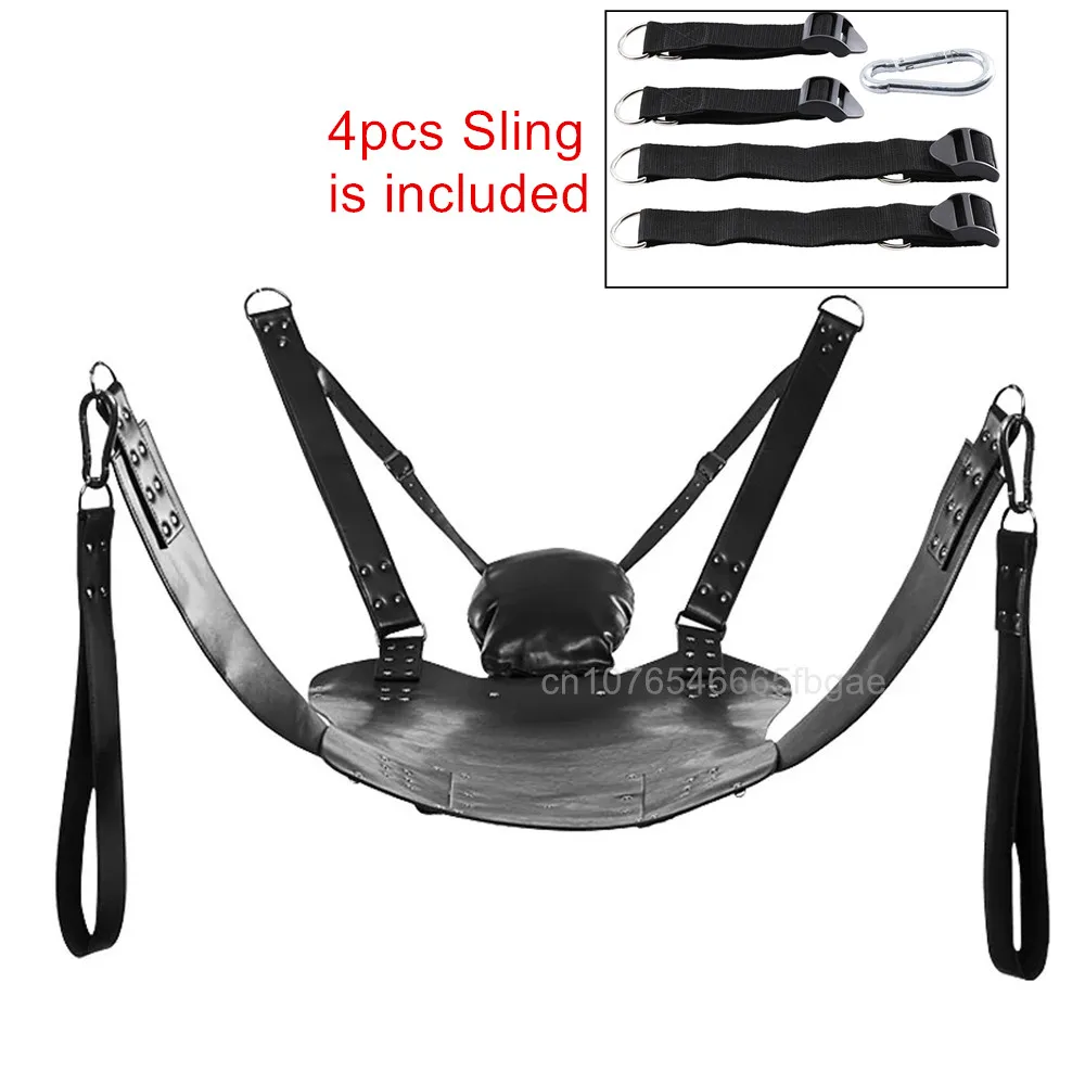 Two-Layer Leather Hanging Hammock Durable Sex Swing Sofa Cushion Bedroom Sex Furniture Erotic Toys For Couples Adult Games