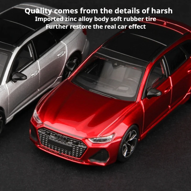 In Stock Masdi 1:64 Audi Rs6 Avant Alloy Simulation Model Limited