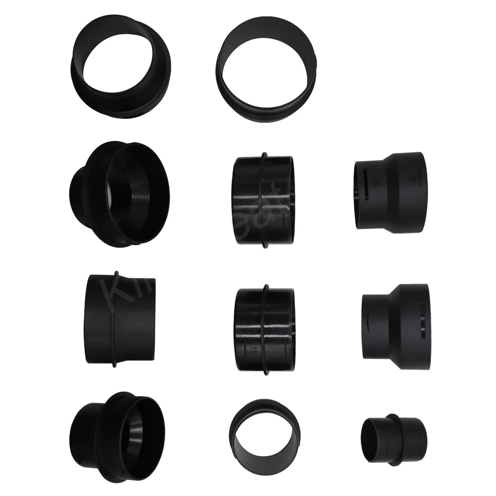 Diesel Heater Exhaust Pipe 1-8kw Car Truck Parking Heater Exhaust Pipe 90 75 60 mm Ducting Bellows T Y Elbow Pipe Connector Joints For Webato Eberspacher