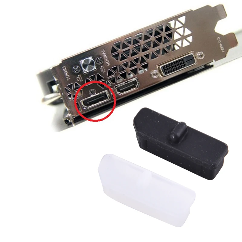 

5 шт. Защитная крышка DisplayPort, резиновые крышки, пылезащитная крышка для компьютера DP Conne