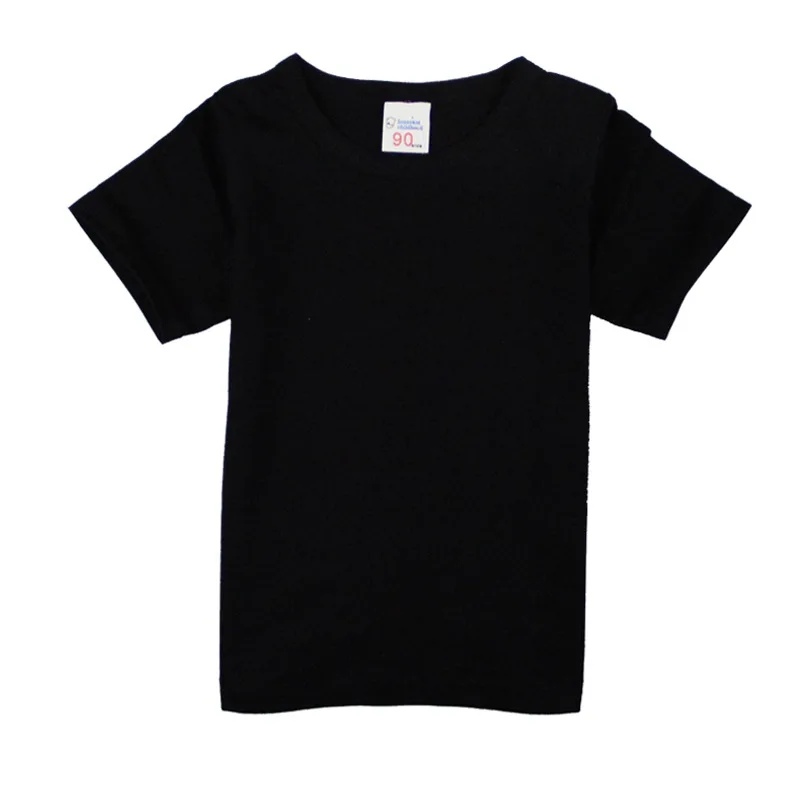 2-16 Years Boys Tshirts Cotton Short Sleeve Girls Clothes Summer Solid T-shirt Teenage Children Tees Kids Korean Top Baby  Cloth 6
