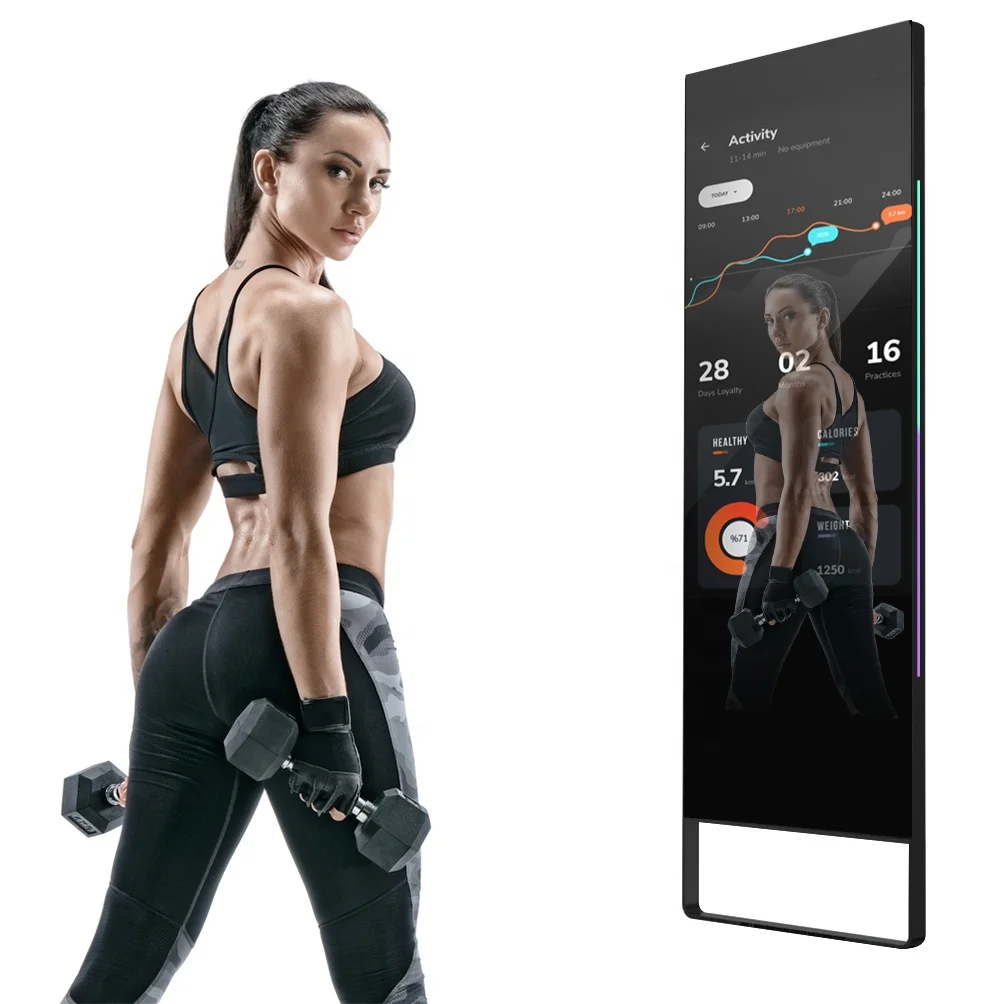 Gym Mirror Screen Workout Echelon Reflect Touch 50