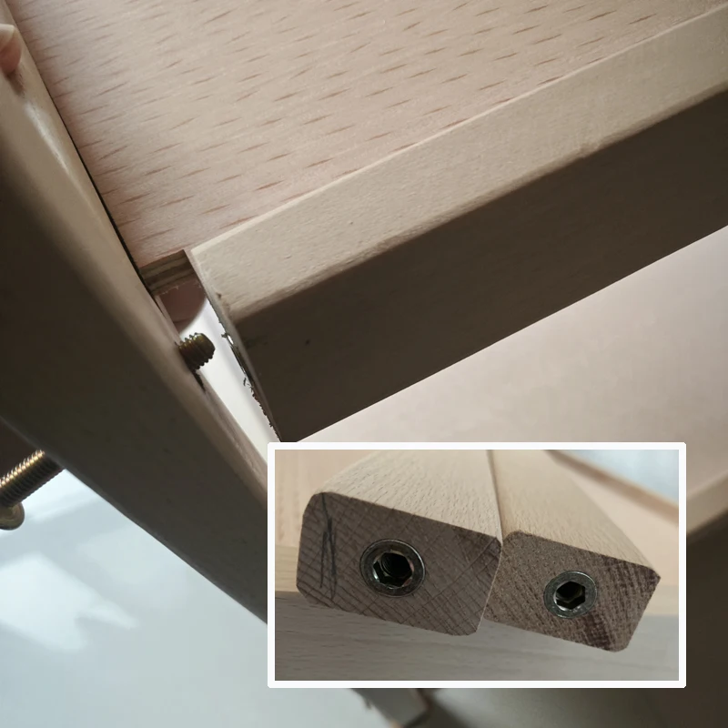 Multifunctional Beech Wood Diaper Table, Solid Wood Frame And Cotton Mat In The Parcel Include