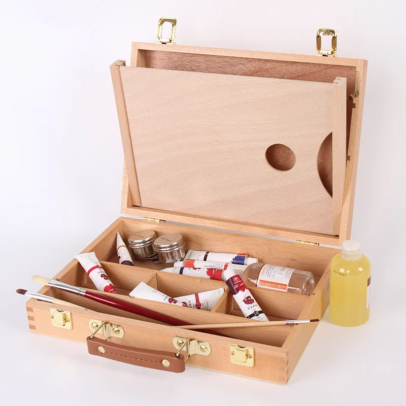 Sketch Frame Portable Oil Painting Box Palette Students Drawing Art Box Painting Supplies