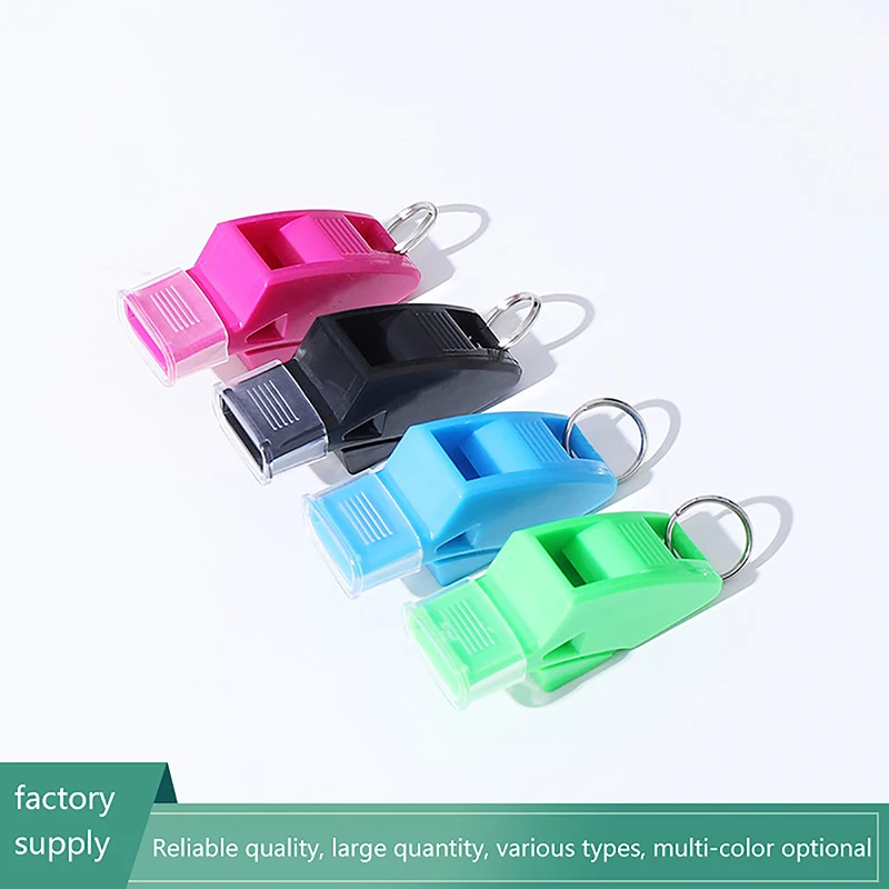 

1Pcs Whistle Crisp Sound Football Whistle with Lanyard Finger Clip for Sports for Emergency