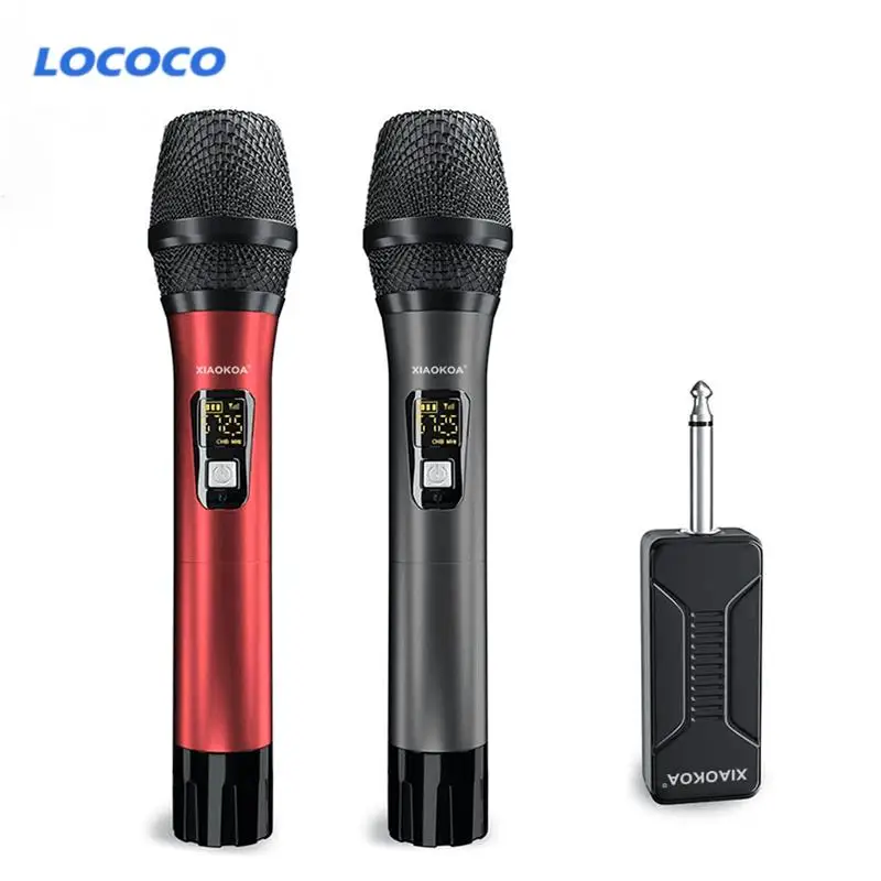 Караоке-микрофон 2 шт. перезаряжаемый приемник беспроводной Bluetooth