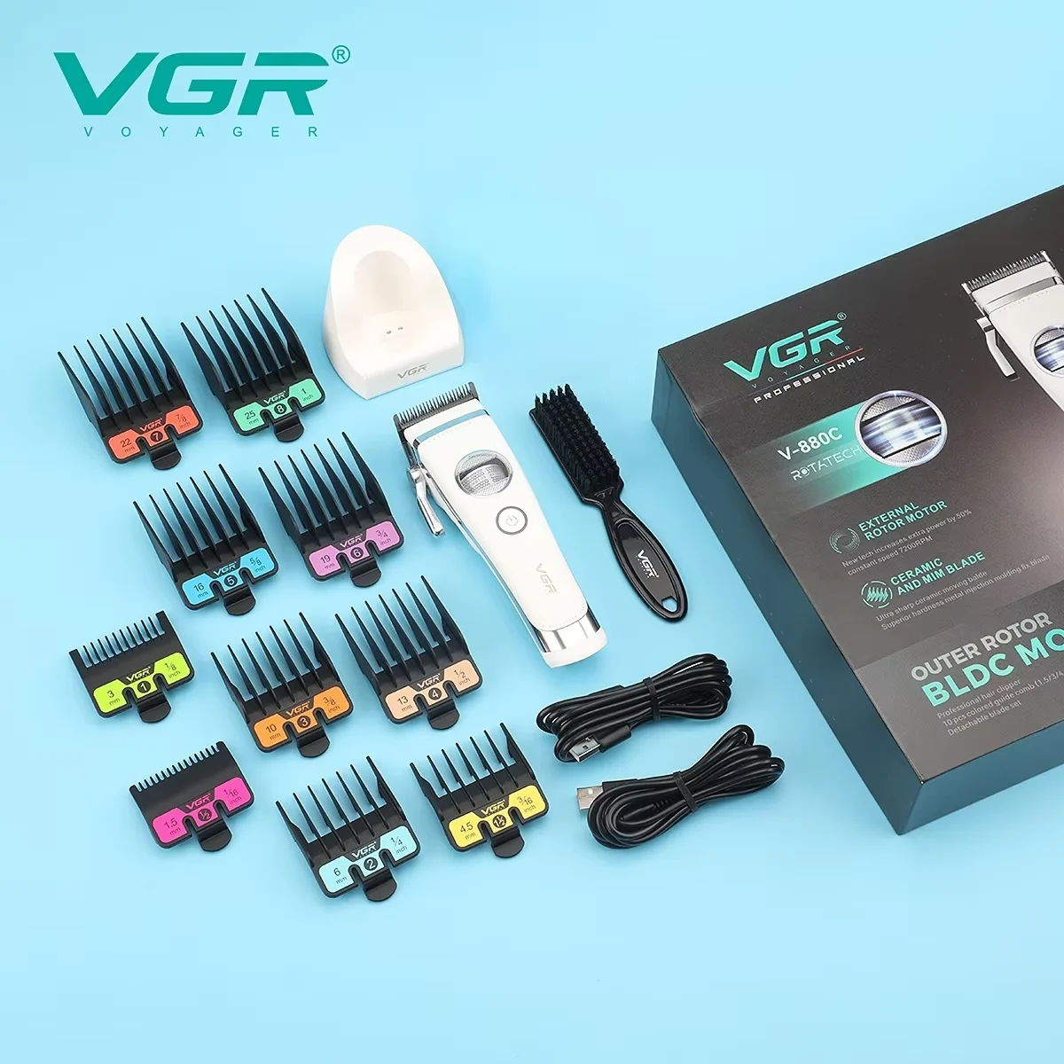 VGR ماكينة حلاقة الشعر رجال حلاقة شعر للرجال مكينه...